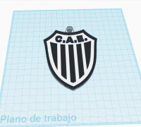 STL file Atletico de Madrid Shield Key ring 🛡️・3D printable model to  download・Cults