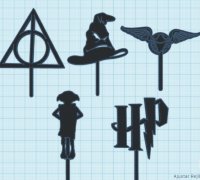 STL file HARRY POTTER CAKE TOPPER NUMBERS 🍰・Template to download and 3D  print・Cults