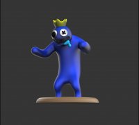 3D printer Cyan BLUE ROBLOX: Rainbow Friends 3d model • made with Ender 3  pro・Cults