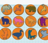 STL file Traditional Native American Symbols Stamps for Clay or Play-Doh  🔣・3D printable model to download・Cults
