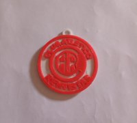 STL file KEY RING ATLETICO DE MADRID 🔑・Model to download and 3D print・Cults
