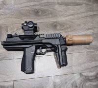 Airsoft King Arms PDW 9mm Mock Suppressor by m00nd0gg, Download free STL  model