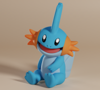 STL file Pokemon - Mudkip Figure / Statue 🐉・3D printable design