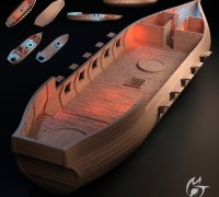 Free STL file boat(one piece) 🛥️・Model to download and 3D print・Cults