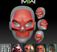 MW2 Ghost Mask 3d Print File STL -  Portugal