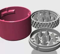 Grinder Cannabis by Johnny0518, Download free STL model