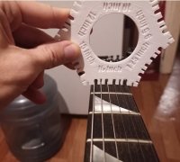 Fichier STL gratuit 8x Jauges à Radius guitare (radius gauge) v2.0 🎸・Plan  à télécharger et à imprimer en 3D・Cults