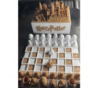 Imprimir STL Tabuleiro de xadrez para Harry Potter Wizard Chess Set Modelo  3D - 5167839