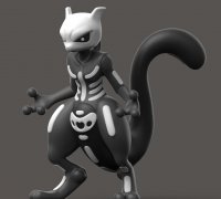 Archivo Stl de armadura de Pokémon Mewtwo para impresión 3D