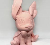 STL file SYLVEON KAWAII - pokemon figurine 🐉・3D printing idea to