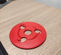 3D Printable Sharingan was used by Shisui Uchiha eye for Keychain or  Pendant by Juan A.