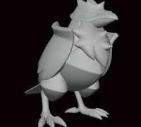 OBJ file Pokemon - Galarian Zapdos(with cuts and as a whole) 🐉・3D  printable model to download・Cults