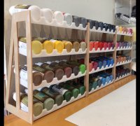 3x2 Craft Smart paint bottle organizer, Gridfinity format by