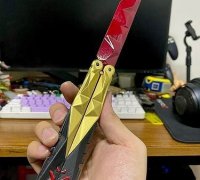 Champions 2022 Butterfly Knife Valorant 3D Printed Prop -  Norway