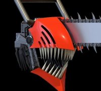 3D file Chainsaw Man Helmet - Denji Cosplay 🪚・3D printer model
