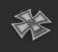 Aufkleber 3D Iron Cross F.O. Eisernes Kreuz Chrom