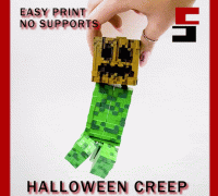 Realistic Minecraft Creeper 3D model