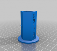 Hexagonal paper towel holder by Luke's 3D, Download free STL model
