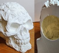 STL file Skull Candle Holder 💀・3D print design to download・Cults