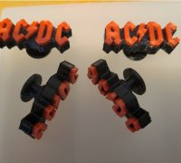 Custom 3D Printed Croc Charm Pow Plow Pair Croc Jibbitz Shoe Charm- FREE  SHIP
