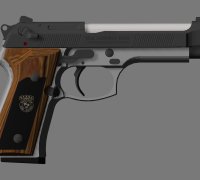 Fichier STL Pistolet Beretta 92 Prop d'entraînement faux pistolet  d'entraînement 👽・Design imprimable en 3D à télécharger・Cults