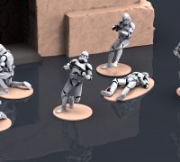 OBJ file Star wars legion Clone trooper pack 2 ⭐・Template to download and  3D print・Cults