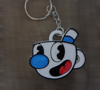 STL file Cuphead King Dice Keychain 🤴・Model to download and 3D