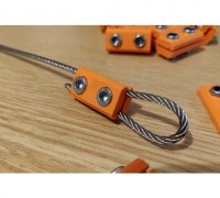 Adjustable Rope Clamp Rope Tensioner (Parametric) by Twotone74, Download  free STL model