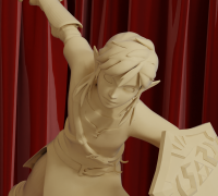 STL file Link - Zelda: Breath of the Wild Fan Made 🔗・3D printer