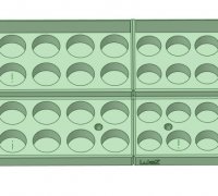 STL file Various sizes Vallejo paint rack collection 🎨・3D