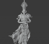 3D Printable Fantasy Ghoul King by Malicious Mini's