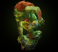 3D file Street Fighter Blanka 🎮・3D printing model to download・Cults