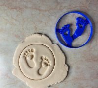 STL file Baby Shower cookie cutters 👶・3D print design to