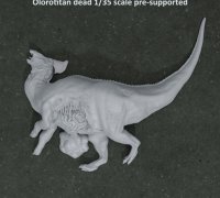 Chrome Dino with base by DraakjeYoblama, Download free STL model