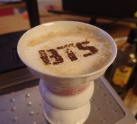 STL file coffee stencils ☕・3D printer design to download・Cults