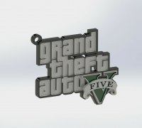 Free STL file logo (GTA V) grand theft auto 5 🎨・3D printing idea to  download・Cults