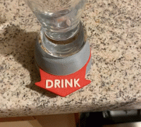 3D Printed The Shot Glass Drinking Game Spinner by Gnarly 3D Kustoms