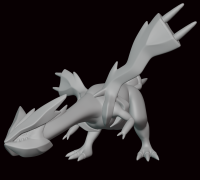OBJ file Pokemon - Zekrom(with cuts and as a whole) 🐉・Design to download  and 3D print・Cults