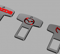 Free OBJ file Seatbelt stopper keeps your buckle up! ⬆️・Object to download  and to 3D print・Cults