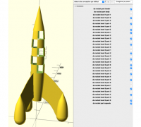 Fichier STL gratuit Fusée Tintin (Tintin Rocket) 🚀・Modèle pour