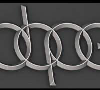 Audi Logo stl file Free Download 