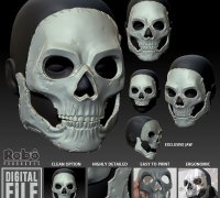 MW2: Ghost Face 3D Print -  Sweden
