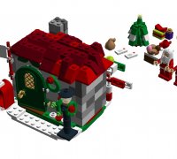 Lego Santa Scene 3D Model in X-mas 3DExport