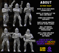 udtrykkeligt Motivering komme ud for star wars legion clone wars" 3D Models to Print - yeggi