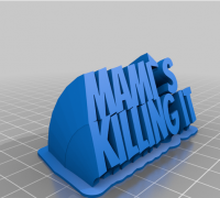 Sweeping 2-line name plate (text) by makkuro - Thingiverse