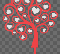 heart tree topper by 3D Models to Print - yeggi