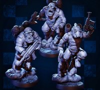 STL file Cybork Pinup Miniature (Orc, Warhammer, 40k, Mini, DnD) ⚔・3D  printable design to download・Cults