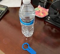 3D Printable Nalgene 1L bottle clip attachment point by Brent Ed
