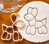 Balloon Dog polymer clay, cookie cutters - Polymer clay tools - 3d printed  polymer clay cutters