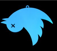 Free 3D file twitter X Bird 🐦・3D printing template to download・Cults